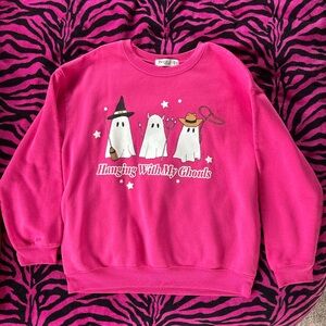 Hot Pink Crewneck Sweatshirt